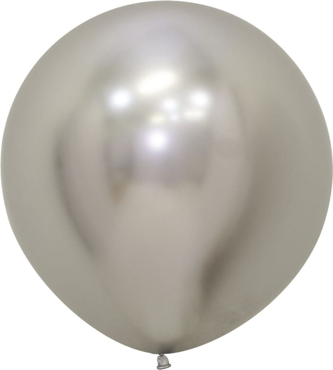 Top ballon Zilver Reflex spiegel – R24 inch = 61 cm. 1 stuk(s)