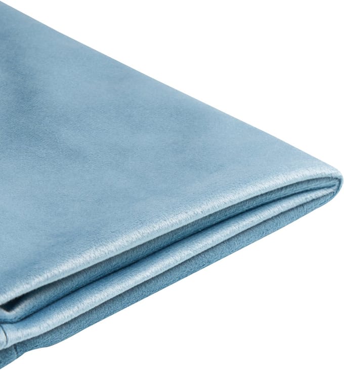 FITOU - Bekleding bed - Lichtblauw - 90 x 200 cm - Fluweel
