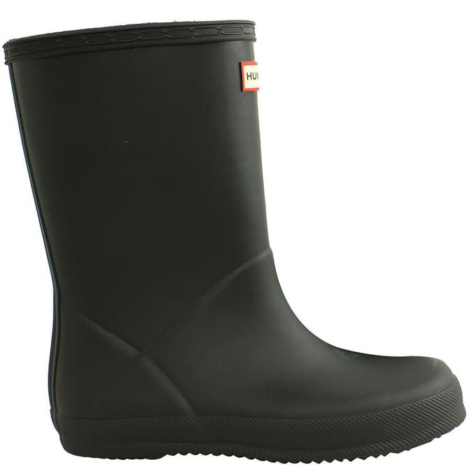 Hunter Original First Kinder Zwart Wellingron Laarzen