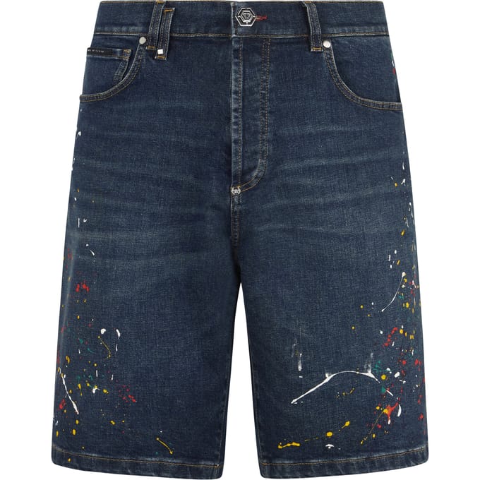 Denim Shorts Paint