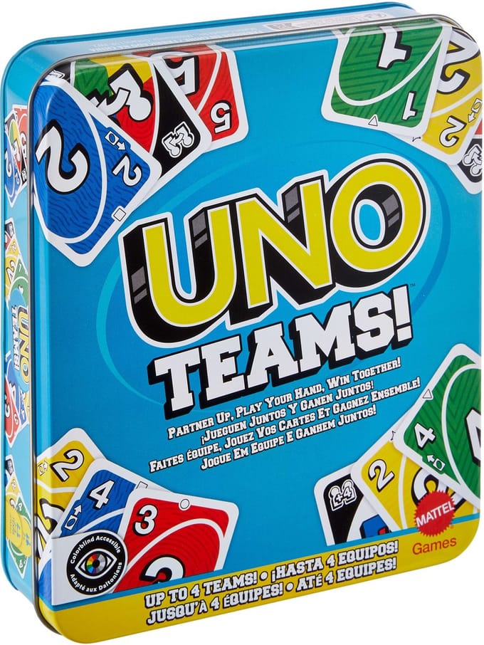 UNO Teams Kaartspel in Exclusieve Metalen Box
