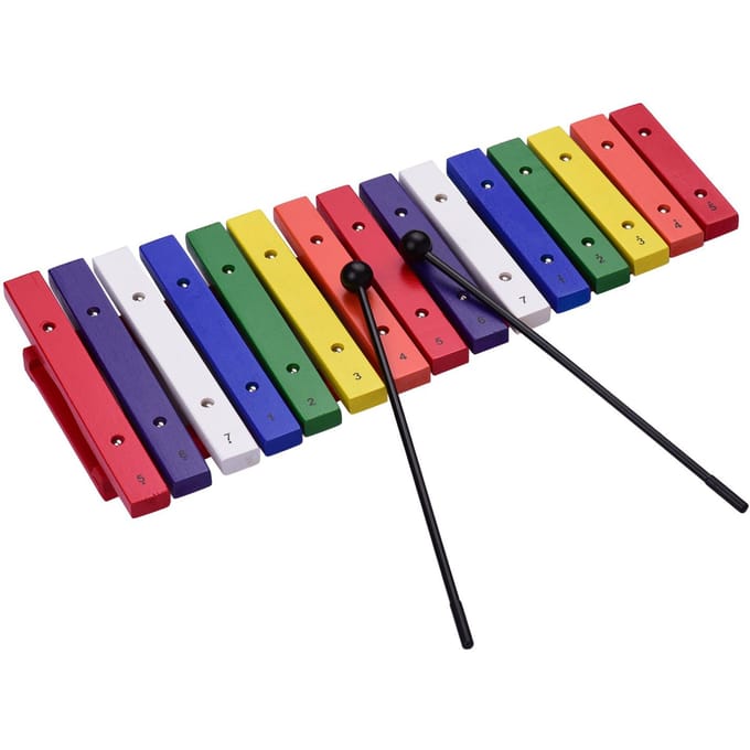 Ammoon 15 toetsen Xylofoon Kleurrijk muzikaal percussie-instrument Vroegschoolse educatie-instrument voor veelkleurig