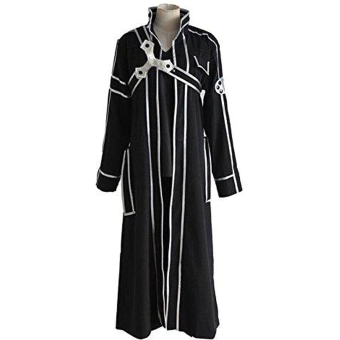 Cosline Sword Art Online Kirito 6-delig Cosplay Kostuum (Maat M) black