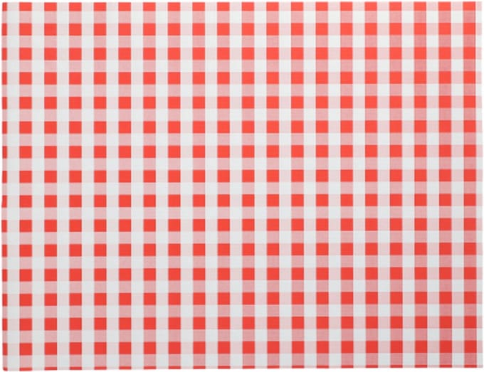 100 Placemats, papier 30 cm x 40 cm rood Vichy Karo