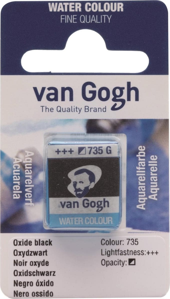 Aquarelverf - 735 Oxydzwart - van Gogh - Napje