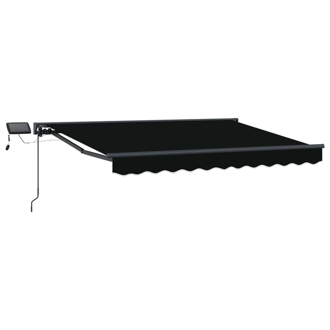 vidaXL - Handmatige - zonnetent - met - zonne-energie - ledverlichting - 3 - x - 2,5 - m