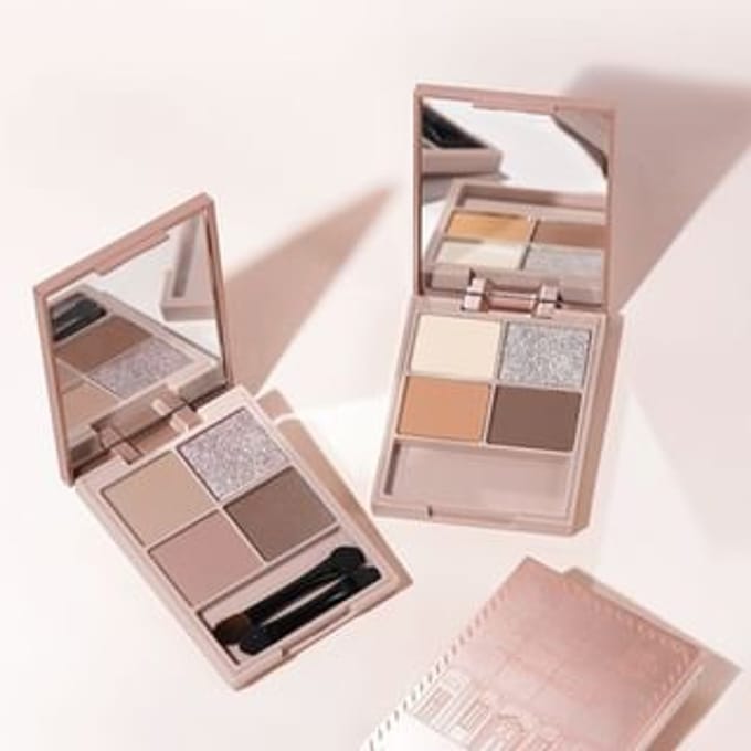 NOVO - Kitano Flower Mist Quad Eyeshadow - 4 Types 03# Ocean Heart - 7.5g