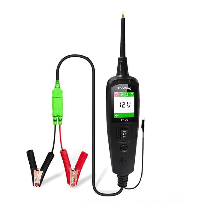 Auto Circuit Tester Power Circuit Probe Kit Auto Voltage/Resistant Tester Diagnostisch Gereedschap 2M Cable zwart