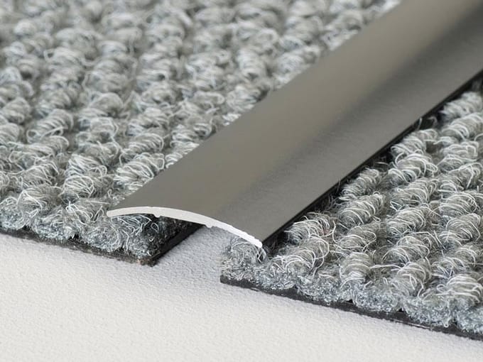 Aluminium dorpelprofiel zelfklevend - overgangsprofiel - rond - 30mm x 2,70mtr