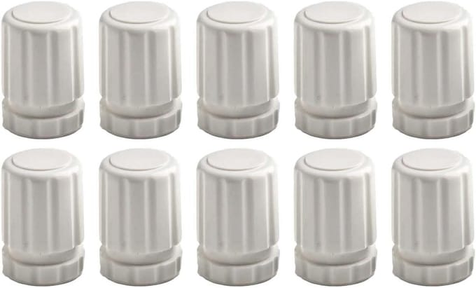 Verwarming Handwiel - Regelklep - Temperatuur Regelen - Robuuste Constructie - 10 Stuks - Wit