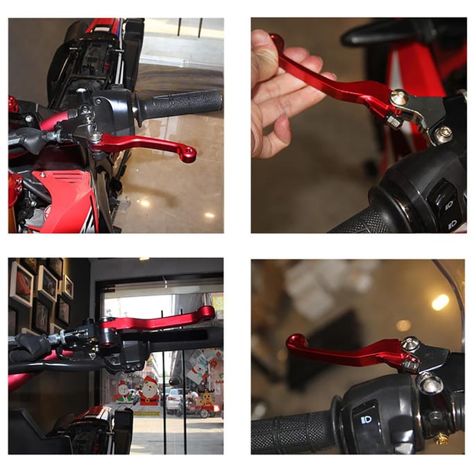 Levier de frein d'embrayage à Pivot rouge en alliage d'aluminium, pour Honda CRF250L CRF300L 2012 – 2021 red