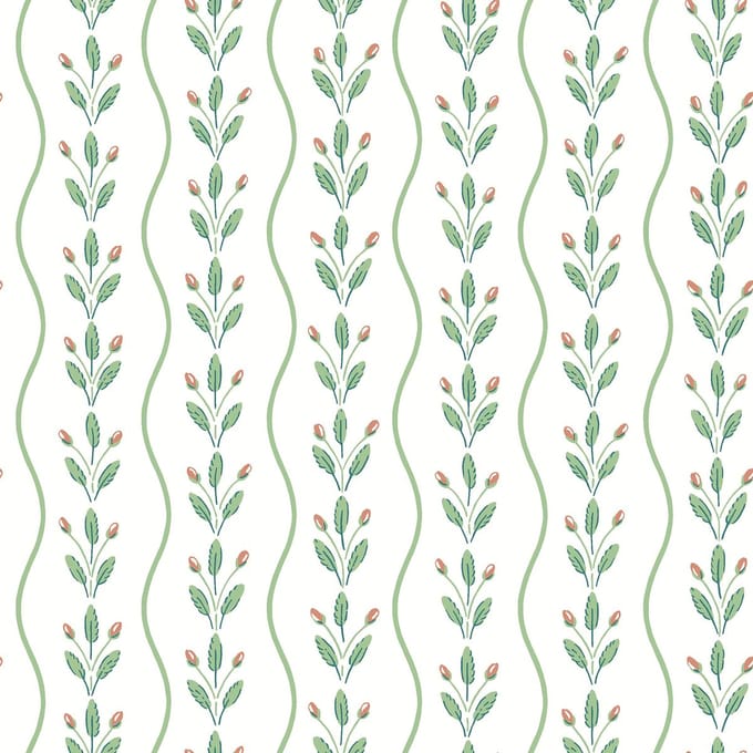 Boråstapeter Vliesbehang 7778 - Adorn - Botanisch Groen - 53cm x 10.05m