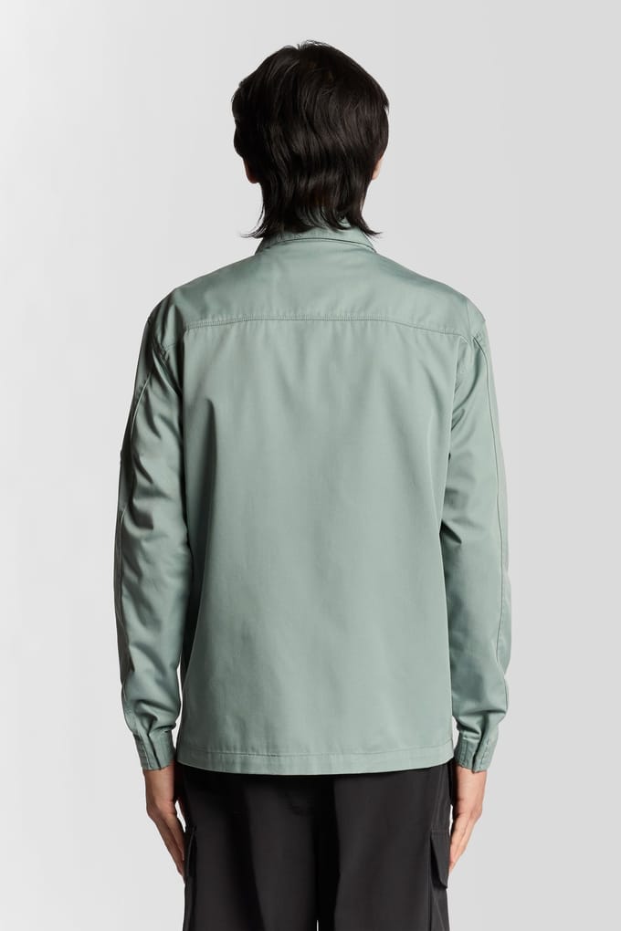 Lyle & Scott Multi Pocket Overshirt Cold Mint Taglia: M | Camicie Casual Outlet | Uomo | Ciano