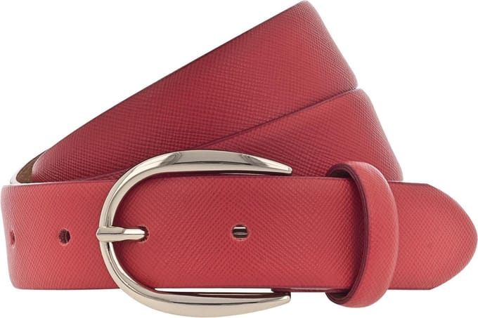 Vanzetti Leren Riem 30mm Leather Belt W75 Red Rood