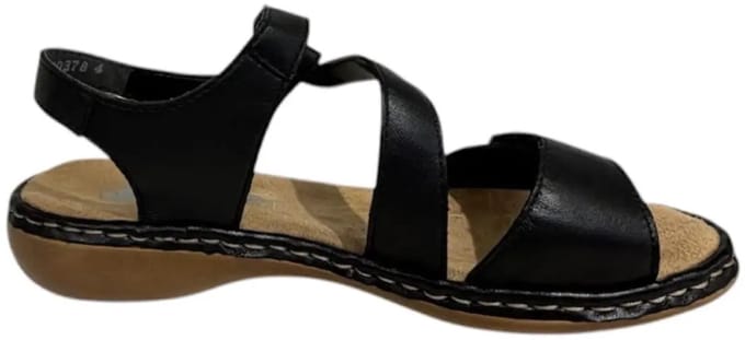 Rieker Sandaal zwart (Maat - 41, Kleur - Zwart)