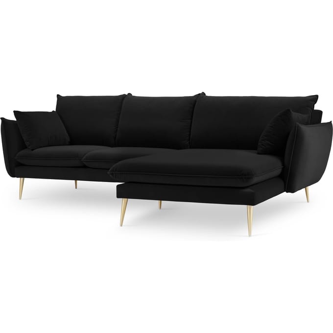 3.5-zitshoekbank Elio rechts velvet | Milo Casa
