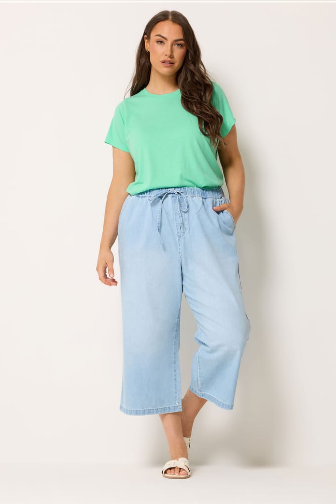 Yours Mintgroen Core Basic Tshirt Size 46