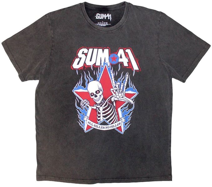 Sum 41 - All Killer No Filler Skeleton Heren Tshirt - XL - Grijs