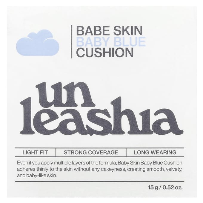 Unleashia, Babe Skin, Coussin bleu bébé, SPF40/PA++, 17C Ceraphic, 15 g (0,52 oz)