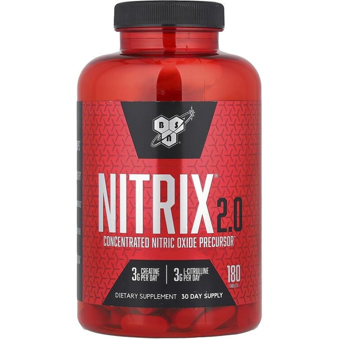 Nitrix® 2.0, Précurseur Concentré d'Oxyde Nitrique, 180 Comprimés
