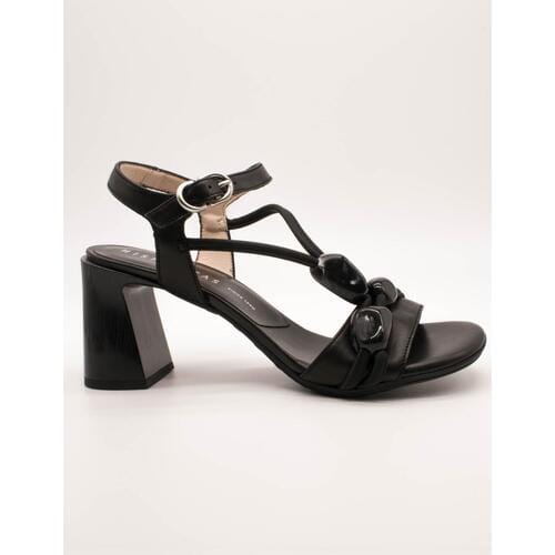 Hispanitas Sandalen met zwarte orchidee