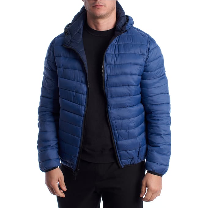 Heren Reversible Gewatteerde Jas met Capuchon 66496