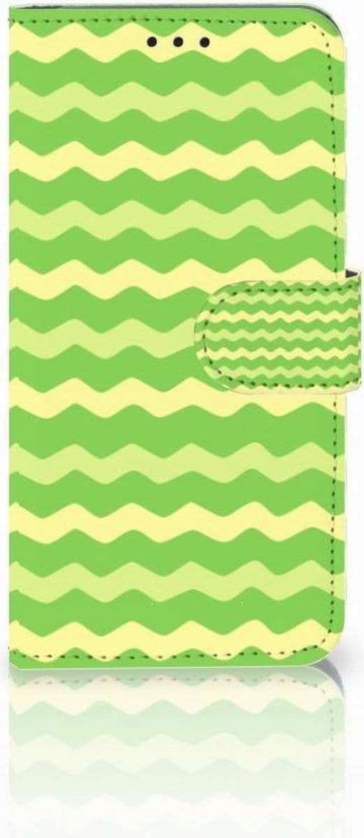 Huawei P30 Lite (2020) Telefoon Hoesje Waves Green