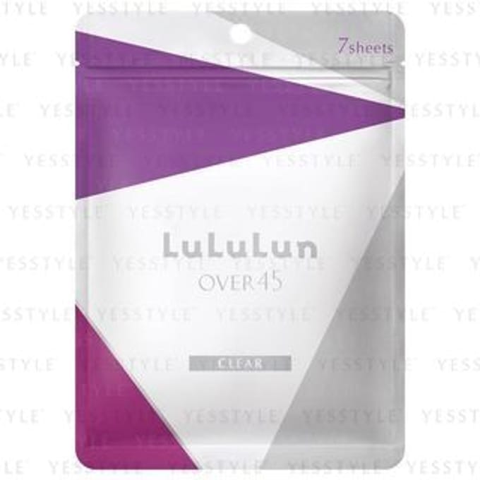 LuLuLun - Over 45 Face Mask Clear 7 pcs