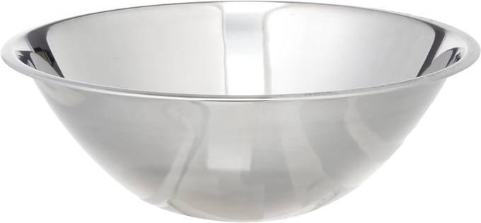 Famanu – Brede Mengkom 4.25 Quart - RVS - Antislip Basis - Voor Bakken en Mixen