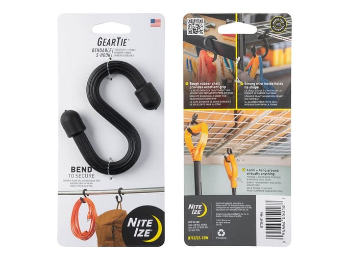 Nite ize gear tie s-hook allesbinder zwa