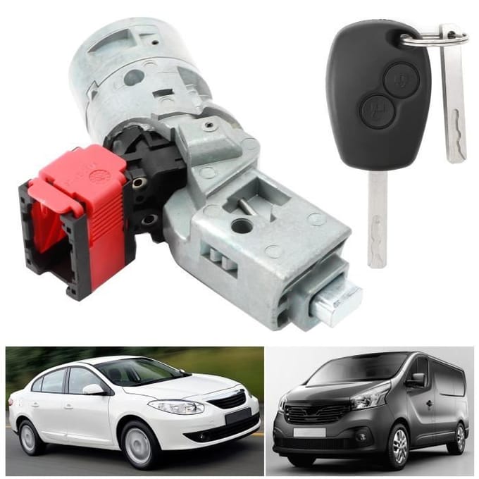 Minifinker 8200214168 minifinker Contactschakelaar Startschakelaar met cilinderslot auto spoel