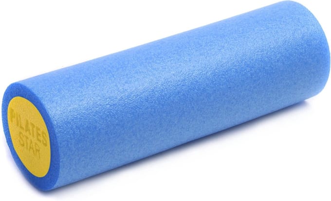 Yogistar Pilates rol - blauw/geel 45 cm Yogablok
