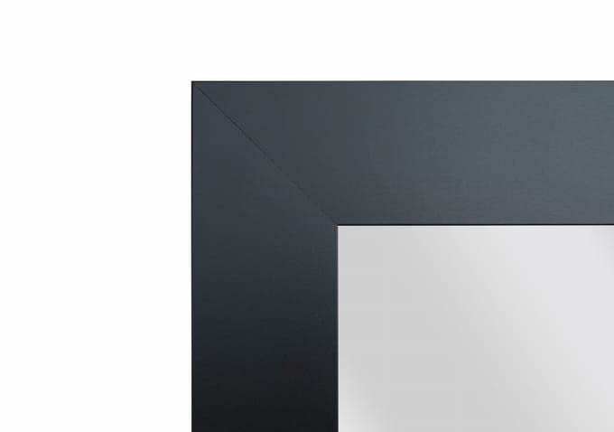 BD ART - Rechthoekige Spiegel - 50x120 cm - Zwart - MDF Lijst