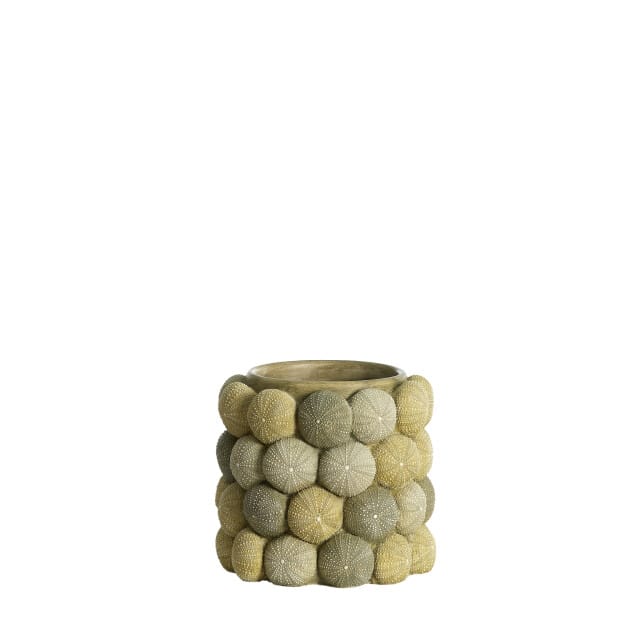 Light & Living - Vaas SEA URCHIN - Ø20.5x18cm - Groen