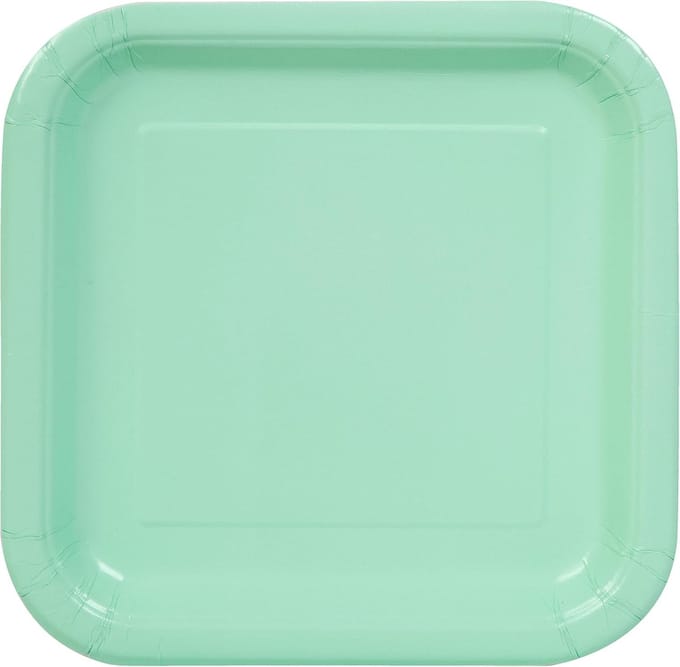 Mint Solid Plein 7" Dessert Plates 16st