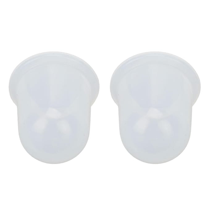 2 stuks Cupping Set Transparant Siliconen Spierontspanning Cupping Therapie Set voor Gezichts Lichaamsmassage white