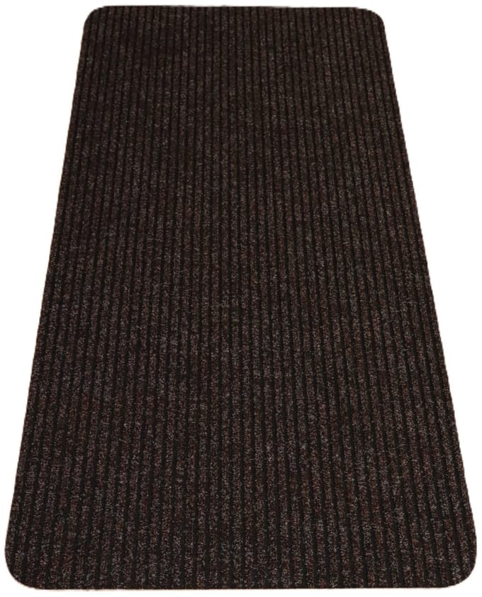 PRIMA - Heavy Duty - Loper - donker bruin - zwart - 70x140cm - antislip