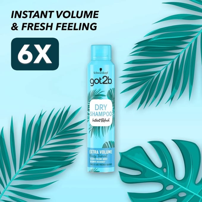 6 x Got2B Fresh&Fabulous droogshampoo - Volume