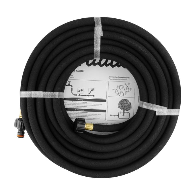 Bradas AQUA-DROP Druppelslang – 1/2" (13 mm) × 15 m – Waterbesparend Zweetslang – Inclusief Snelkoppelingen