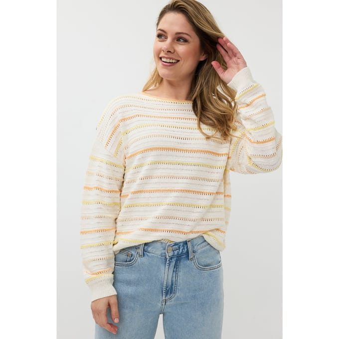 EsQualo Sweater Stripes Multi Color Taglia: S | Maglioni a maglia Outlet | Donna