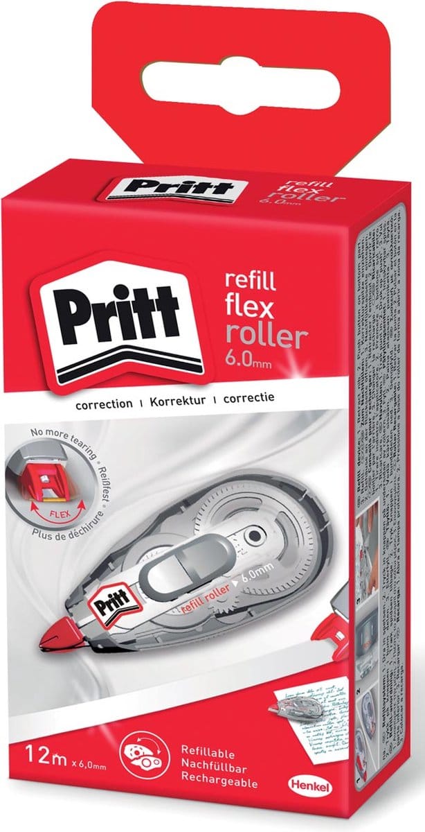 Correctietape pritt navulbaar flex 6mmx12m | 5 stuks