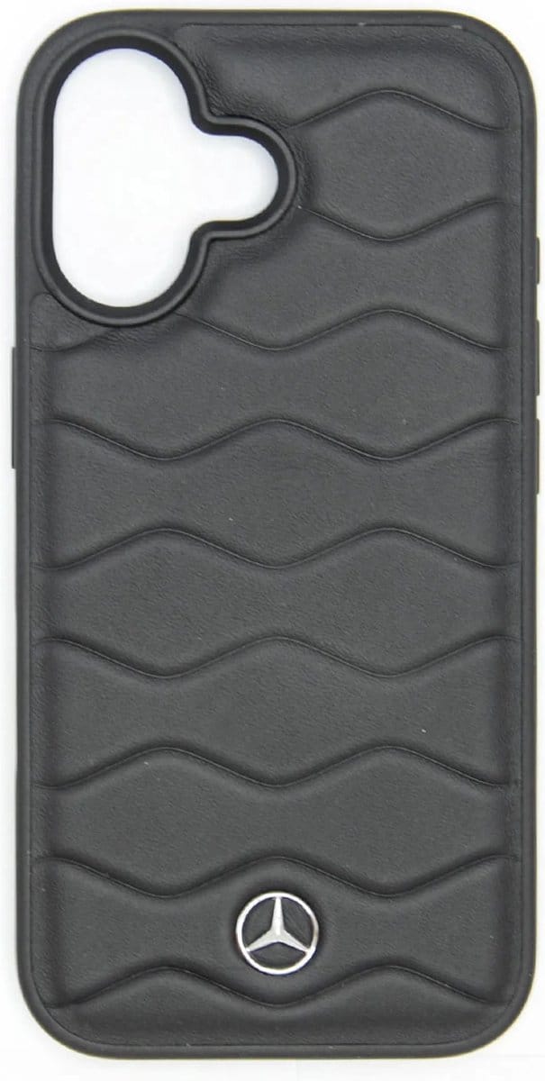 Mercedes-Benz-iPhone 16-Backcover hoesje-Waves-Zwart