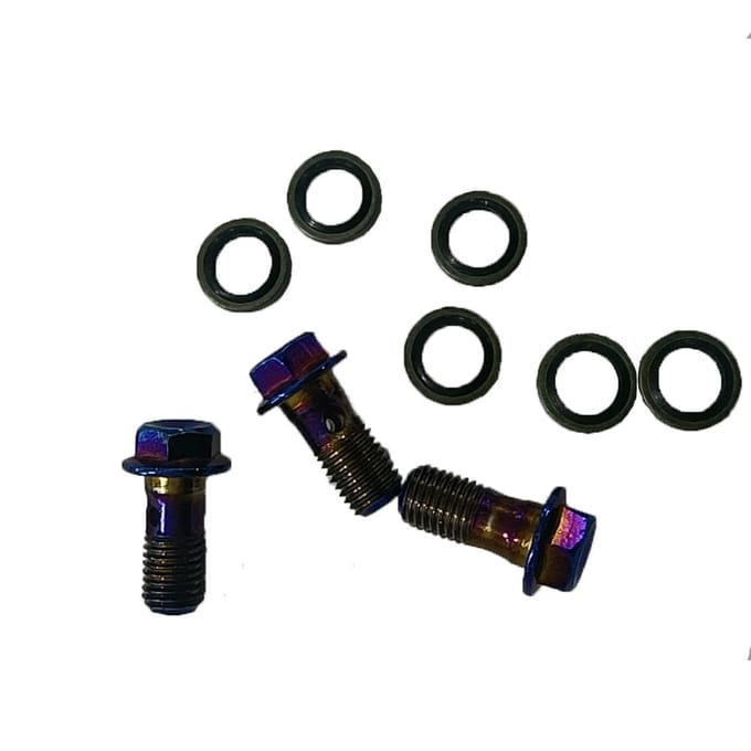 Hydraulische remslangleiding voor motorfietsen 3-weg T-connectoradapter aluminiumlegering gray
