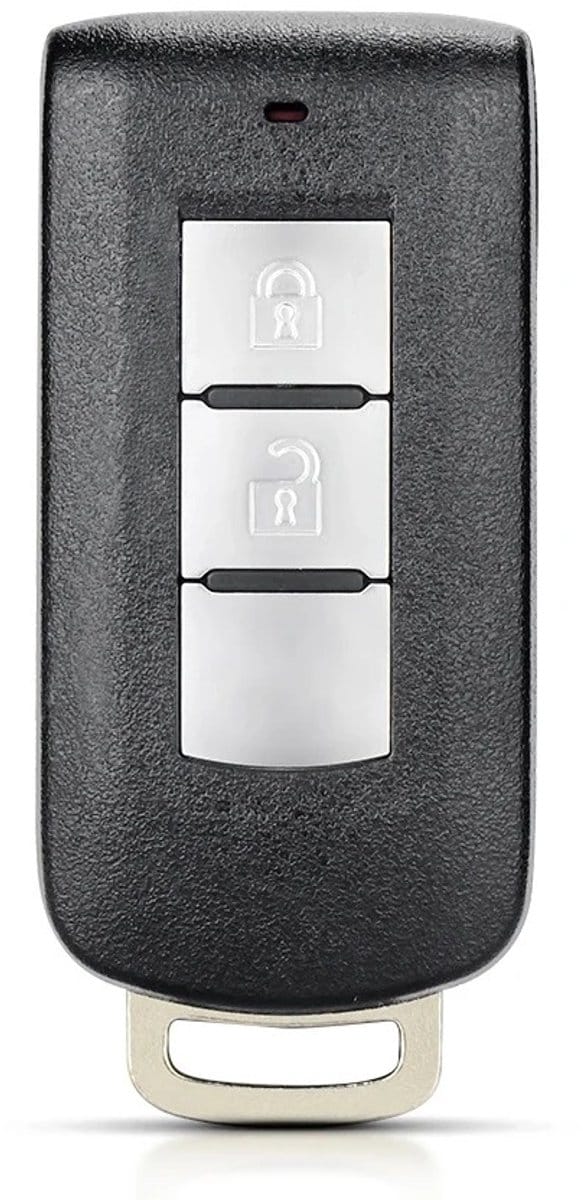 XEOD Autosleutelbehuizing - sleutelbehuizing auto - sleutel - Autosleutel / Geschikt voor: Mitsubishi smartkey 2 knops