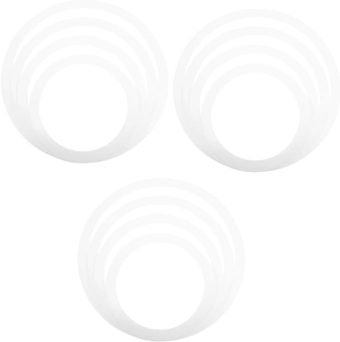Drum Dempers Set - Mute Pads - Stil Oefenen - Beschermt Instrument - 12 Stuks - Wit