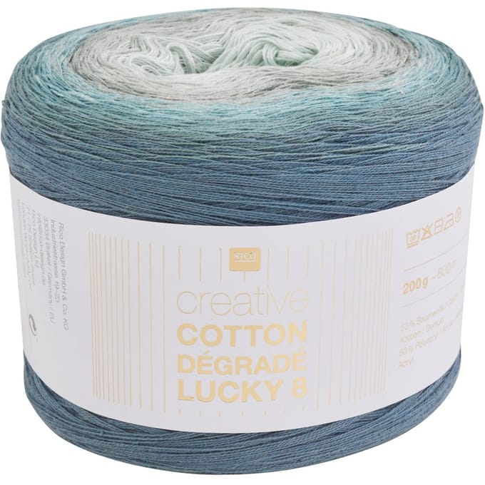 Rico Design Creative Cotton Dégradé Lucky 8 - Kleur 024