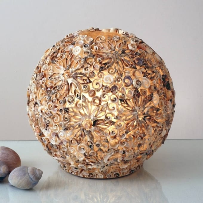 Holländer Decoratieve tafellamp MUSCHELBALL, 30 cm