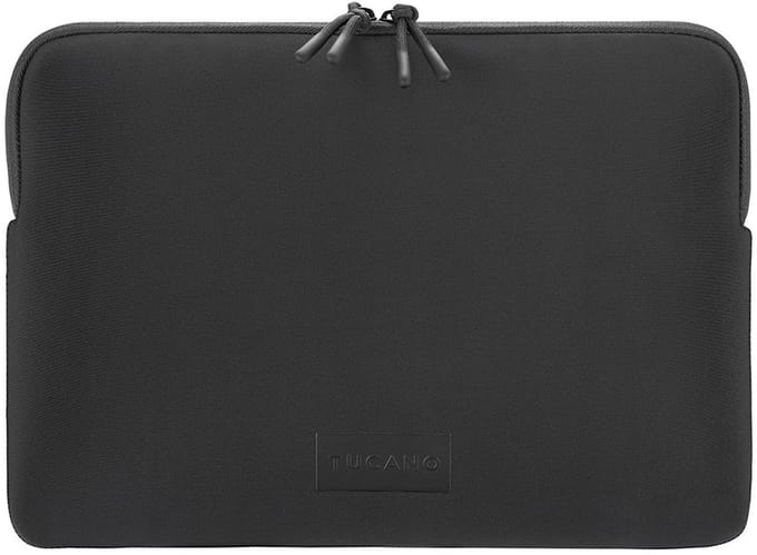 Tucano One Sleeve – Geschikt voor MacBook Neo 13 – Gemaakt van Neopreen – Zacht plush interieur – Dubbele rits - Zwart