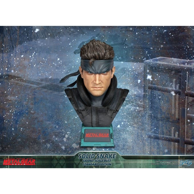 First 4 Figures - Metal Gear Solid Grand-Scale Bust Resin Statue: Solid Snake (Standard Edition) - Figuur