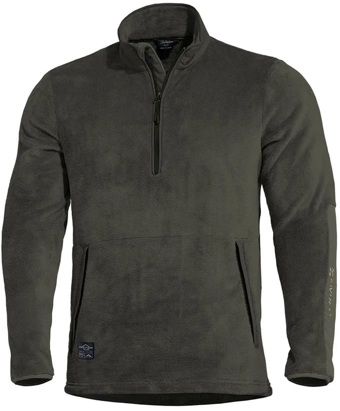 Pentagon Grizzly Fleece Met Halve Rits Groen L Man